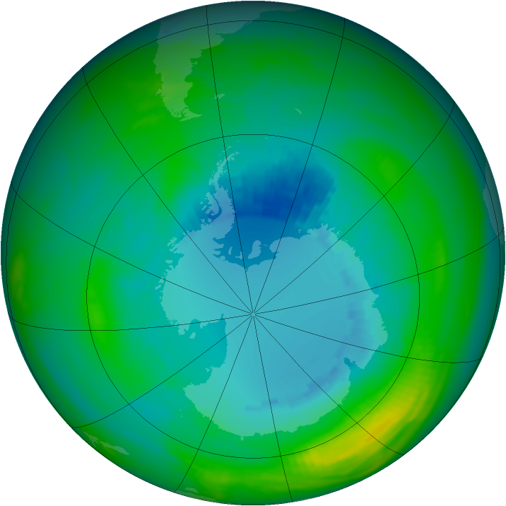 Ozone Map 1983-08-26